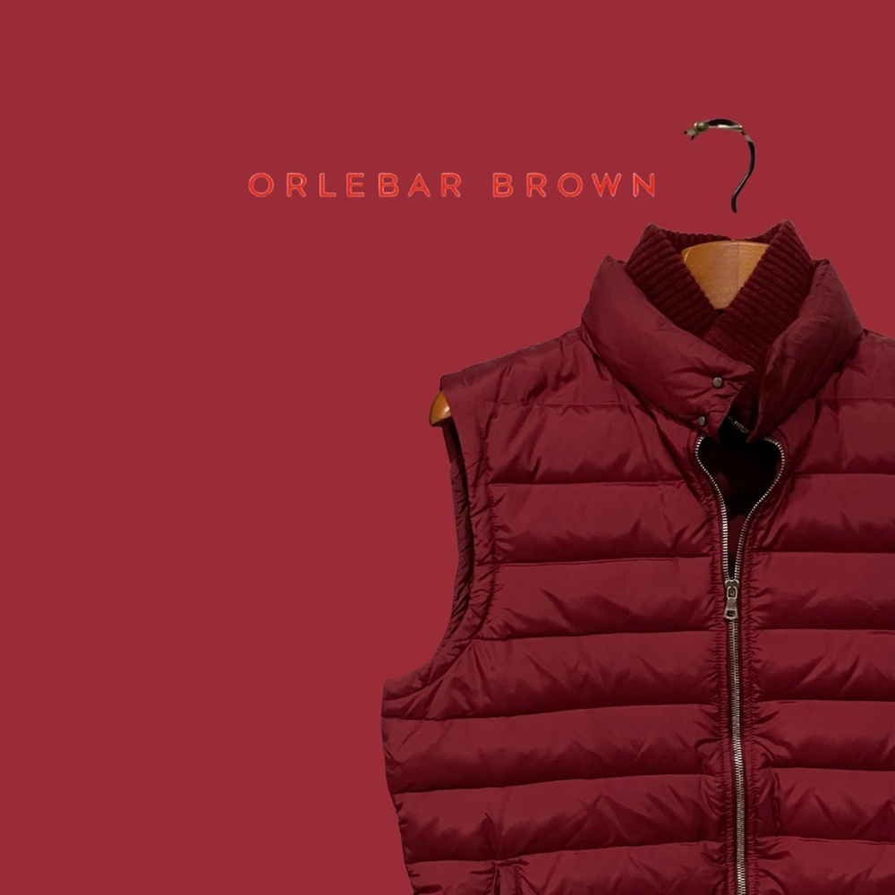 Orlebar Brown Down Puffer Vest - Red